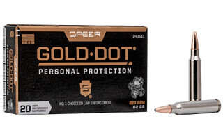 The Speer Gold Dot ammunition is the number one choice in law enforcement, and is made to perform whether in a cold barrel or after repeated shots.